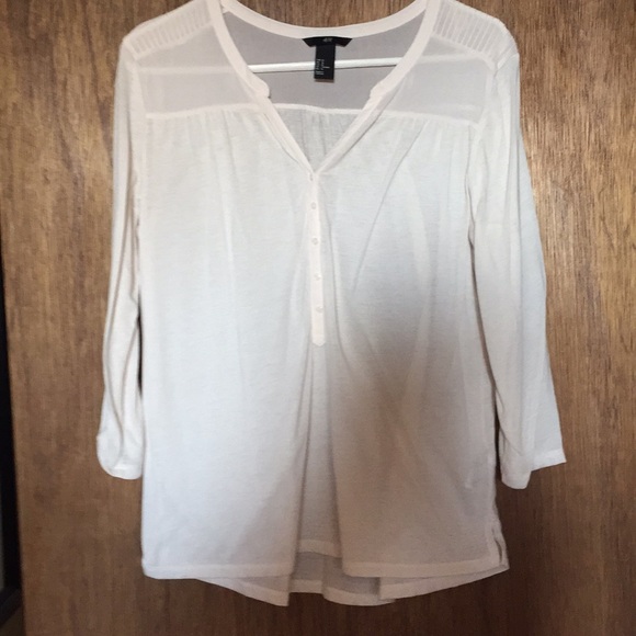 H&M Tops - 3/4 sleeve cream H & M top